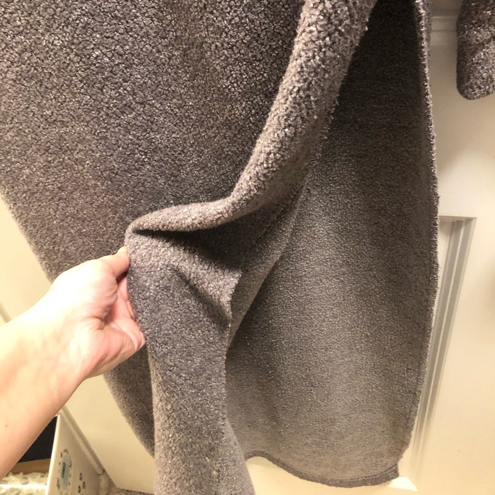 L FP Beach Grey Plush Sweater Dress - Picture 6 of 7
